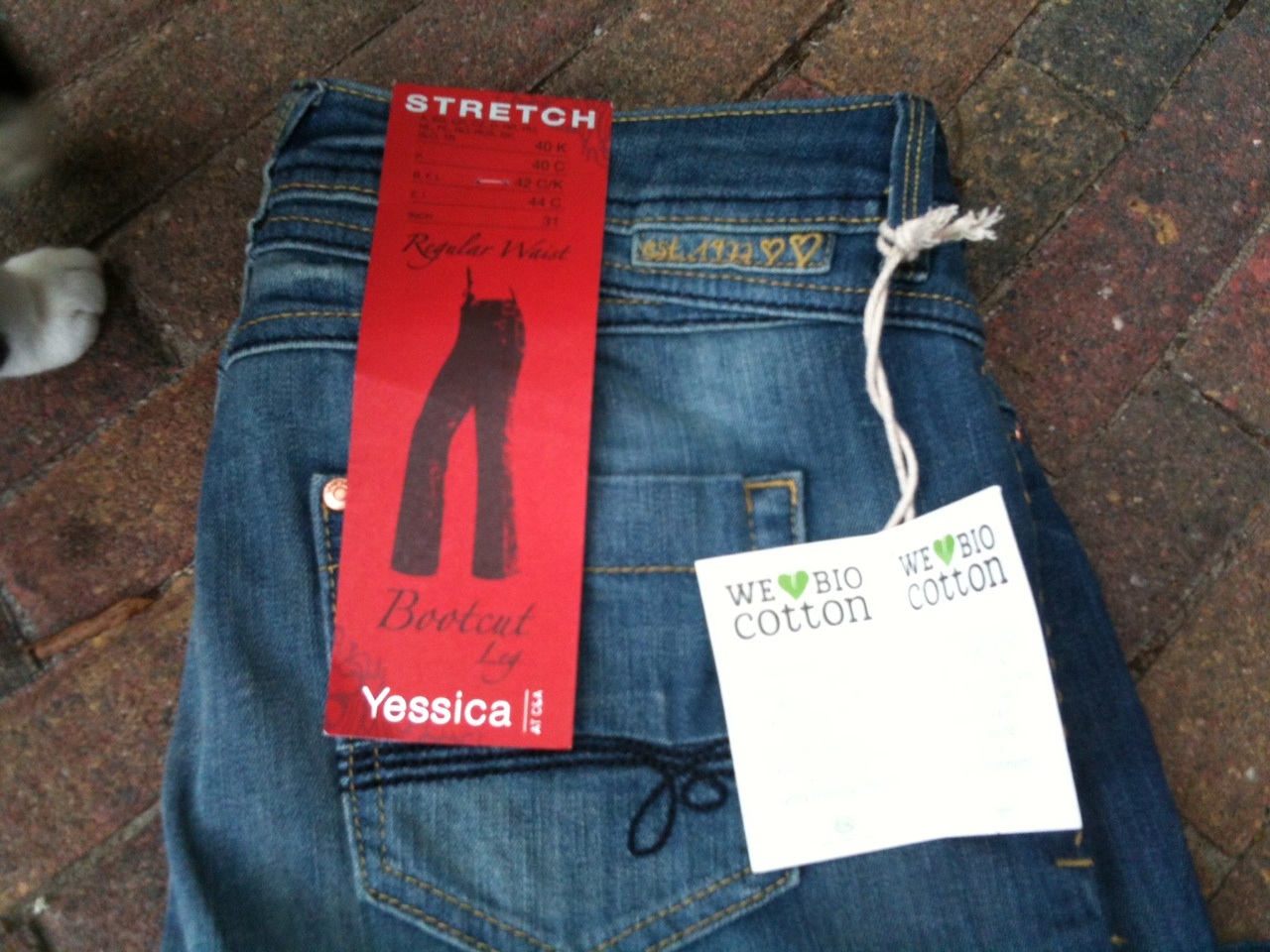 Jeans van biologisch katoen