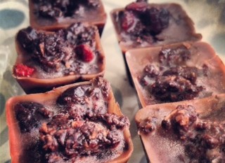 Chocolade recept met gojibessen en kokos